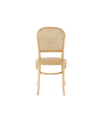 Krzesło skandynawskie K502, rattan naturalny, drewniane, HALMAR Krzesło skandynawskie K502, rattan naturalny, drewniane, HALMAR