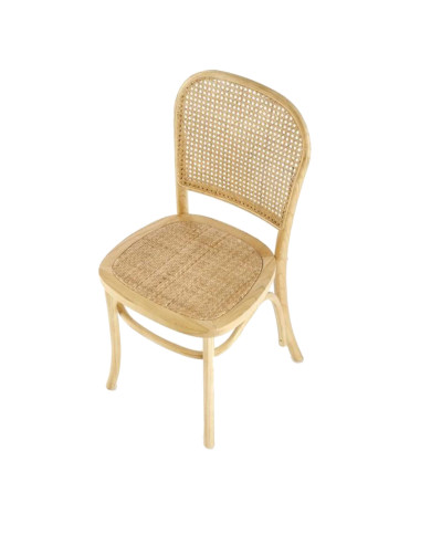 Krzesło skandynawskie K502, rattan naturalny, drewniane, HALMAR Krzesło skandynawskie K502, rattan naturalny, drewniane, HALMAR