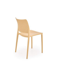 Krzesło K514, polipropylen, pomarańczowy