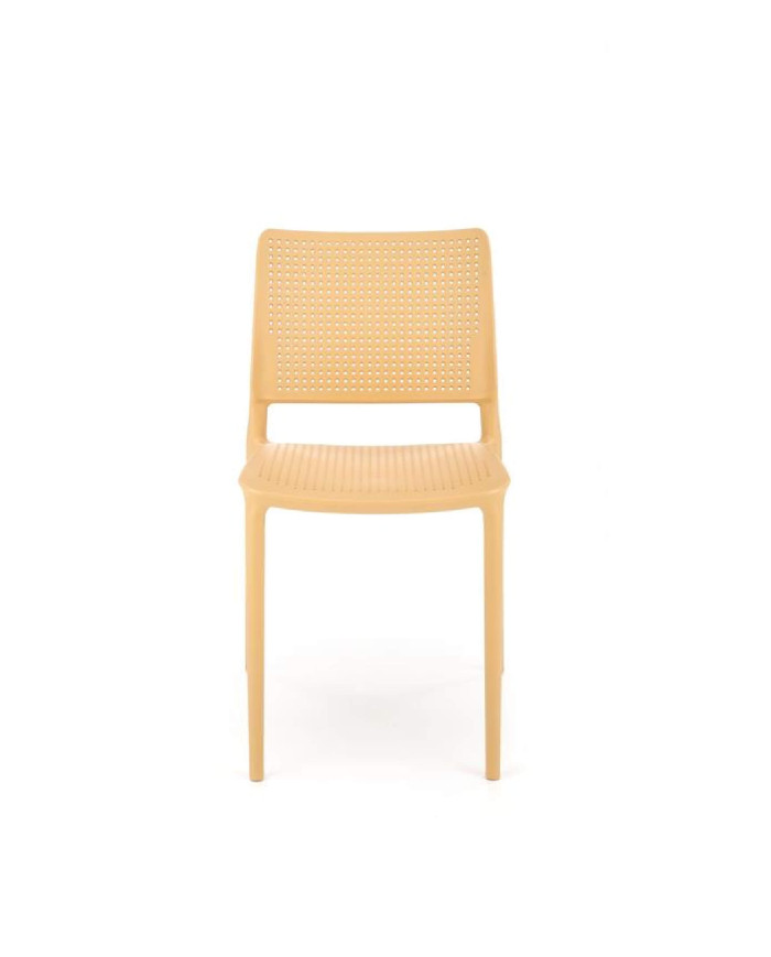 Krzesło K514, polipropylen, pomarańczowy