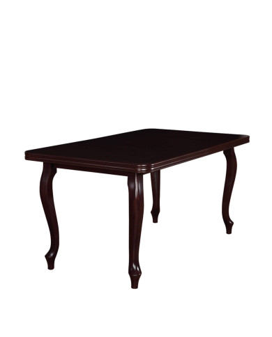 Stół nr 3 Fornir, zaowalony, rozkładany, drewniane nogi Ludwik, 140-180/77/80 cm, FEMIX