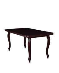 Stół nr 3 Fornir, zaowalony, rozkładany, drewniane nogi Ludwik, 160-200/77/80 cm, FEMIX