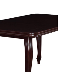 Stół nr 3 Fornir, zaowalony, rozkładany, drewniane nogi Ludwik, 200-300/77/100 cm, FEMIX