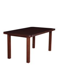 Stół nr 4 Fornir, zaowalony, rozkładany, drewniane nogi, 160-200/77/80 cm, FEMIX