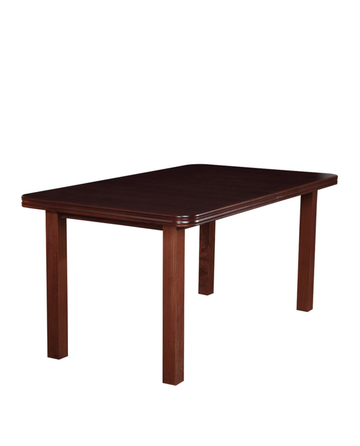 Stół nr 4 Fornir, zaowalony, rozkładany, drewniane nogi, 200-300/77/100 cm, FEMIX