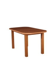 Stół nr 12 Laminat, owal, rozkładany, proste drewniane nogi, 150-190/77/80 cm, FEMIX