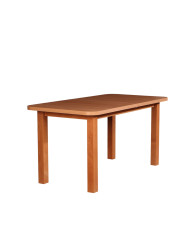 Stół nr 19 Laminat, zaowalony, rozkładany, proste drewniane nogi, 150-190/77/80 cm, FEMIX
