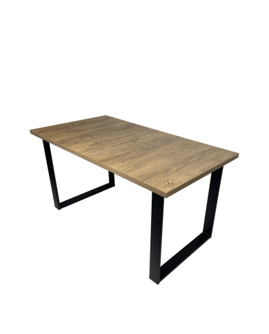 Stół nr 36 Grand Laminat, prostokątny, rozkładany, nogi metalowe czarne, 150-190/77/80 cm, FEMIX Stół nr 36 Grand Laminat, prostokątny, rozkładany, nogi metalowe czarne, 150-190/77/80 cm, FEMIX