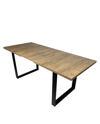 Stół nr 36 Grand Laminat, prostokątny, rozkładany, nogi metalowe czarne, 150-190/77/80 cm, FEMIX Stół nr 36 Grand Laminat, prostokątny, rozkładany, nogi metalowe czarne, 150-190/77/80 cm, FEMIX
