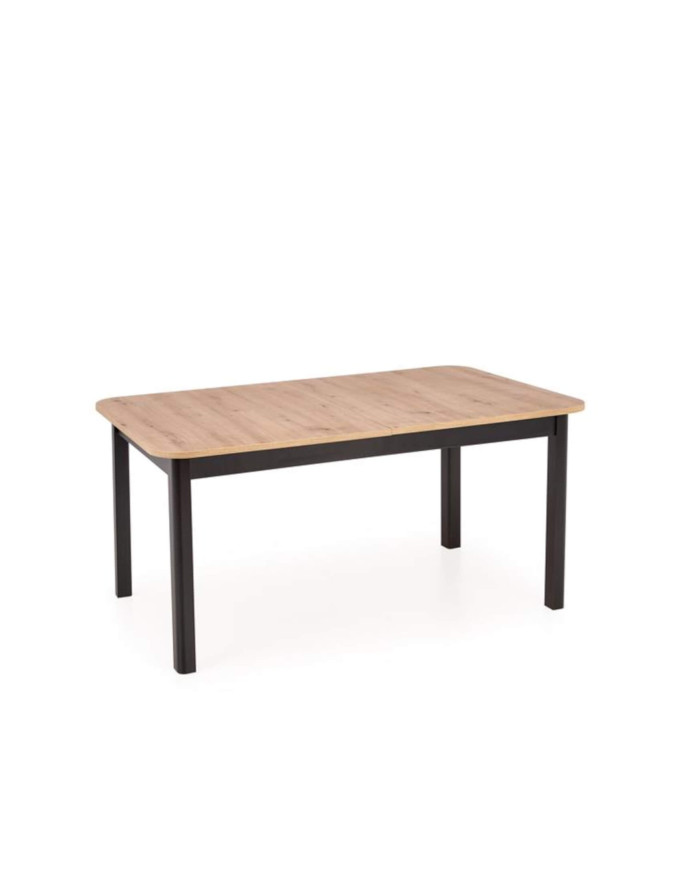 Stół Florian, rozkładany, dąb artisan/ czarny, 160-240/90/78 cm,