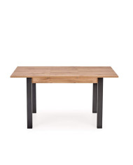Stół Gino, rozkładany, dąb wotan/ czarny, 100-135/60/75 cm