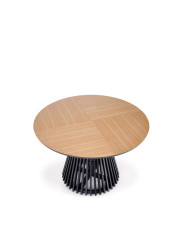 Stół Miyaki, dąb naturalny/czarny, 120x77 cm