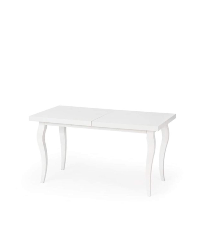 Stół Mozart, rozkładany, biały, 140-180/80/75 cm,