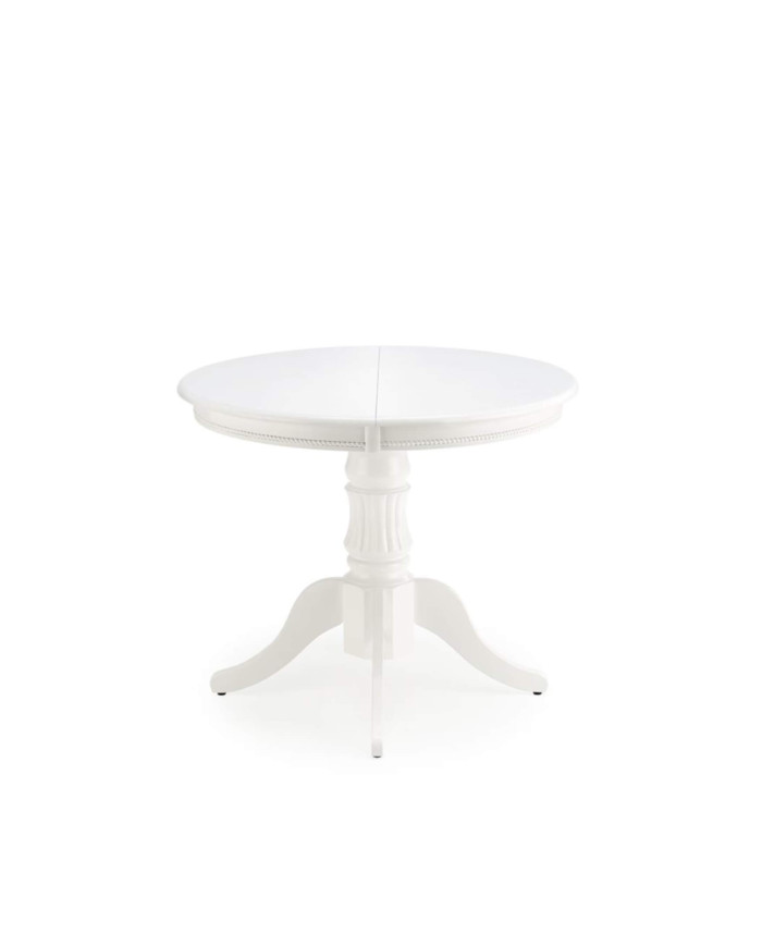 Stół William, biały, rozkładany, 90-124/90/75 cm