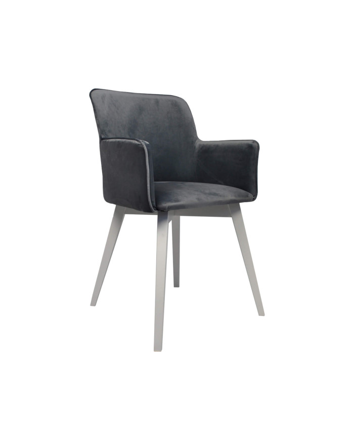 Krzesło Viki 2, drewniane, tapicerowane siedzisko i oparcie, Femix