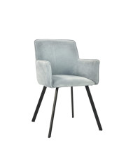 Krzesło Viki 1, metalowe, tapicerowane siedzisko i oparcie, Femix