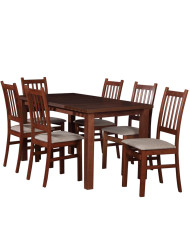 Zestaw stołowy nr 44, stół nr 9 Laminat + 6 krzeseł Borys, FEMIX