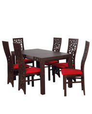 Zestaw stołowy 34, stół nr 10 Camilla laminat + 6 krzeseł Drzewko, FEMIX