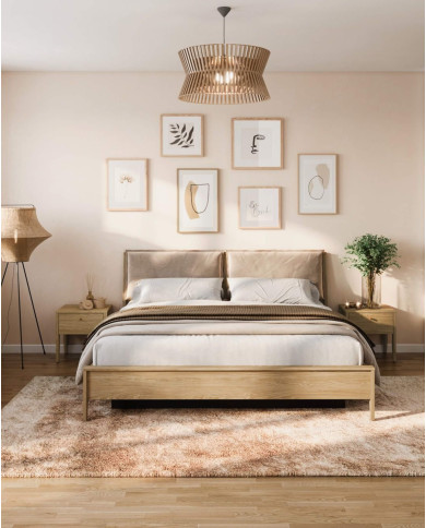 Łóżko Cozy CZ-02, 180x200 cm, stelaż materaca, pojemnik, dąb olejowany, LENART Łóżko Cozy CZ-02, 180x200 cm, stelaż materaca, pojemnik, dąb olejowany, LENART
