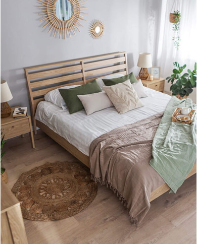 Łóżko Cozy CZ-02, 180x200 cm, stelaż materaca, pojemnik, dąb olejowany, LENART Łóżko Cozy CZ-02, 180x200 cm, stelaż materaca, pojemnik, dąb olejowany, LENART
