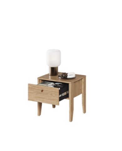 Stolik nocny Cozy CZ-05, szuflada, dąb olejowany, LENART