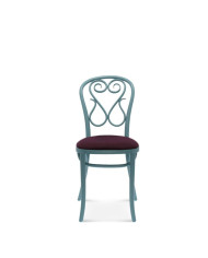 Krzesło A-4, gięte, tapicerowane siedzisko, FAMEG