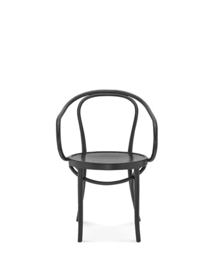 Krzesło z podłokietnikami B-9, gięte, twarde siedzisko, FAMEG
