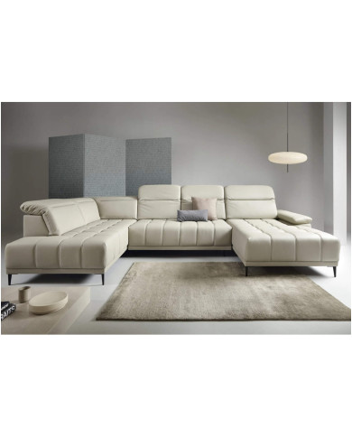 Narożnik Focus XL skóra naturalna, wysuwane siedzisko, regulowane zagłówki, Wersal Narożnik Focus XL skóra naturalna, wysuwane siedzisko, regulowane zagłówki, Wersal