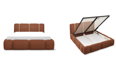 łóżko Bianco Led 180x200 cm