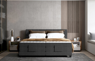 łóżko kontynentalne sterowanie elektrycznie