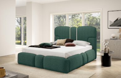 łóżko tapicerowane Monti LED