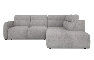 naroznik typ L szary do salonu Calvano