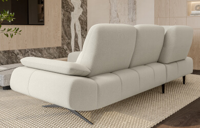 narożnik z prestawnymi oparciami do salonu