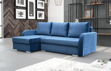 granatowy narożnik w kształcie litery L