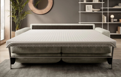 sofa z materacem Vanilla 120 z włoskim stelażem, do salonu