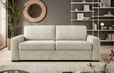 nowoczesna sofa Vanila 120 do salonu z funkcją codziennego spania z materacem