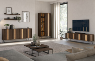 Zestaw meblowy Amaro, brązowy