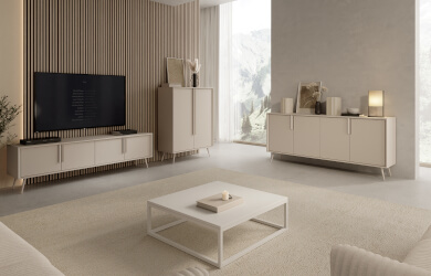 komody i szafka rtv w kolorze kaszmir