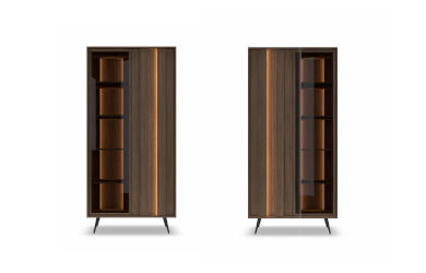 dwie ciemne witryny dwudrzwiowe Amaro