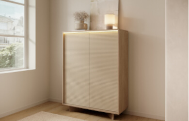 komoda wysoka Semi dwudrzwiowa