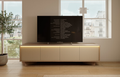 szafka rtv 4 drzwi i podswietlany front