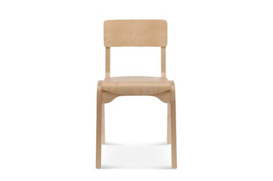 Minimalistyczne krzesła nietapicerowane