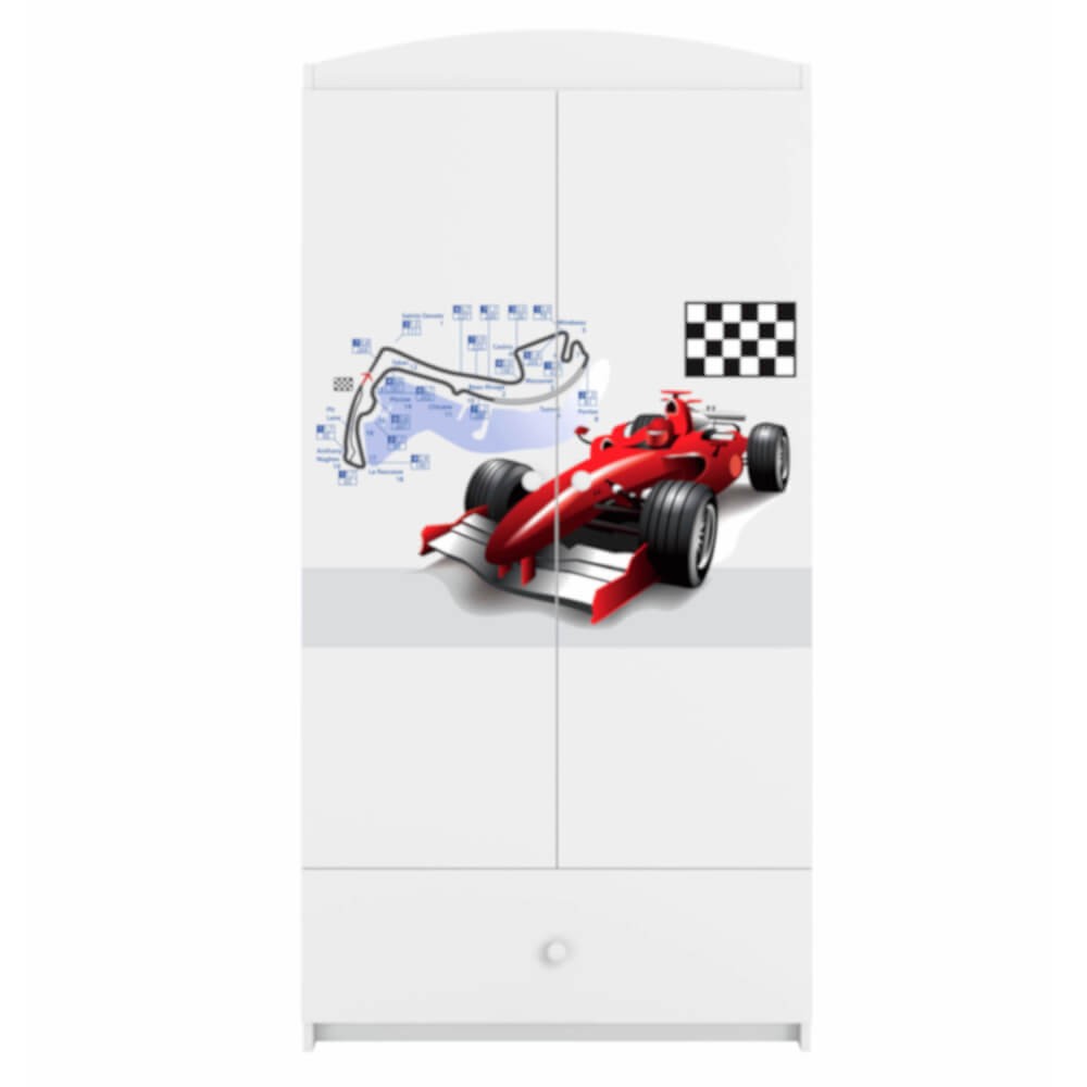 Dodatki w kolorze: białym/auto formuła F1