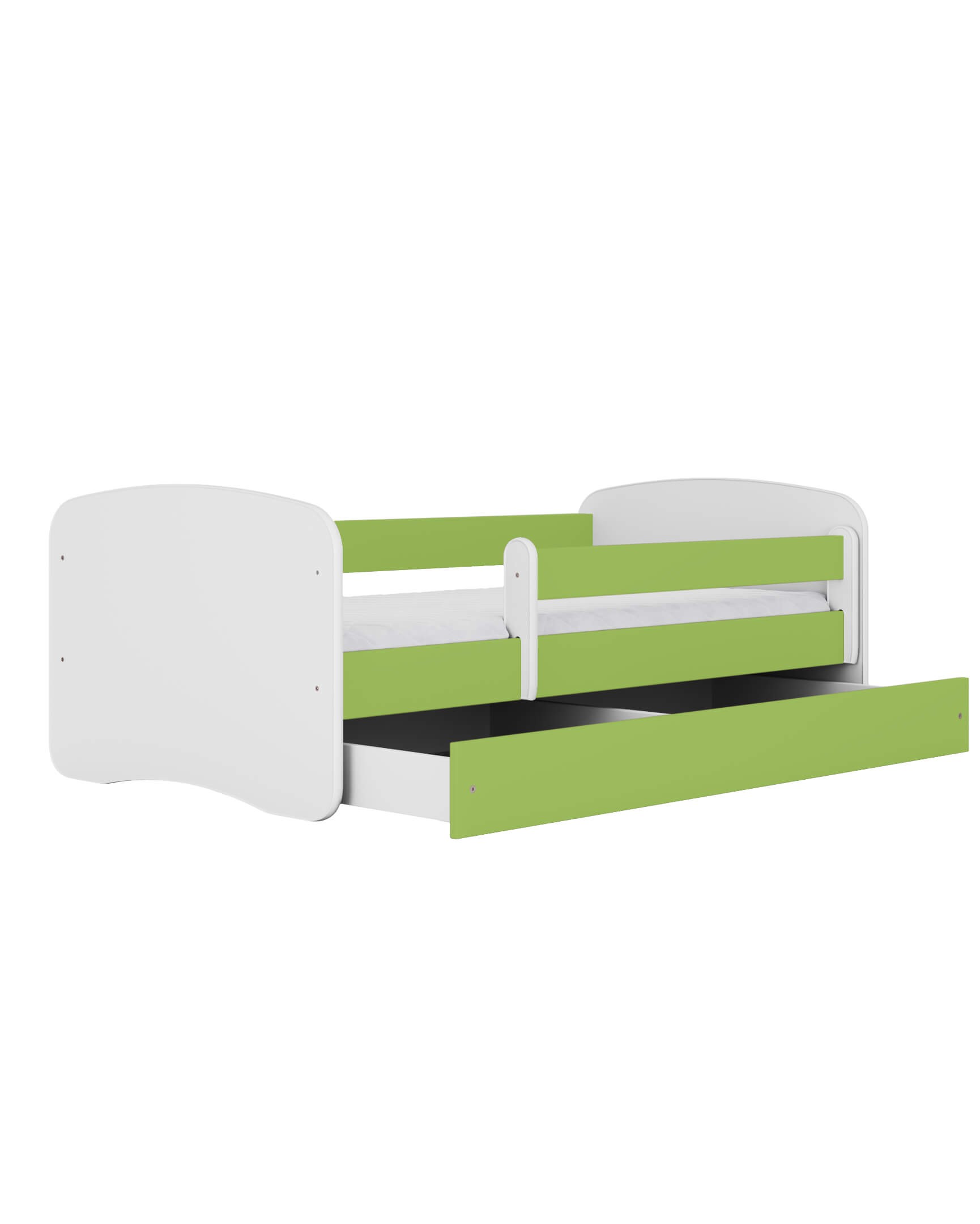 Dodatki w kolorze: zielonym/łóżko