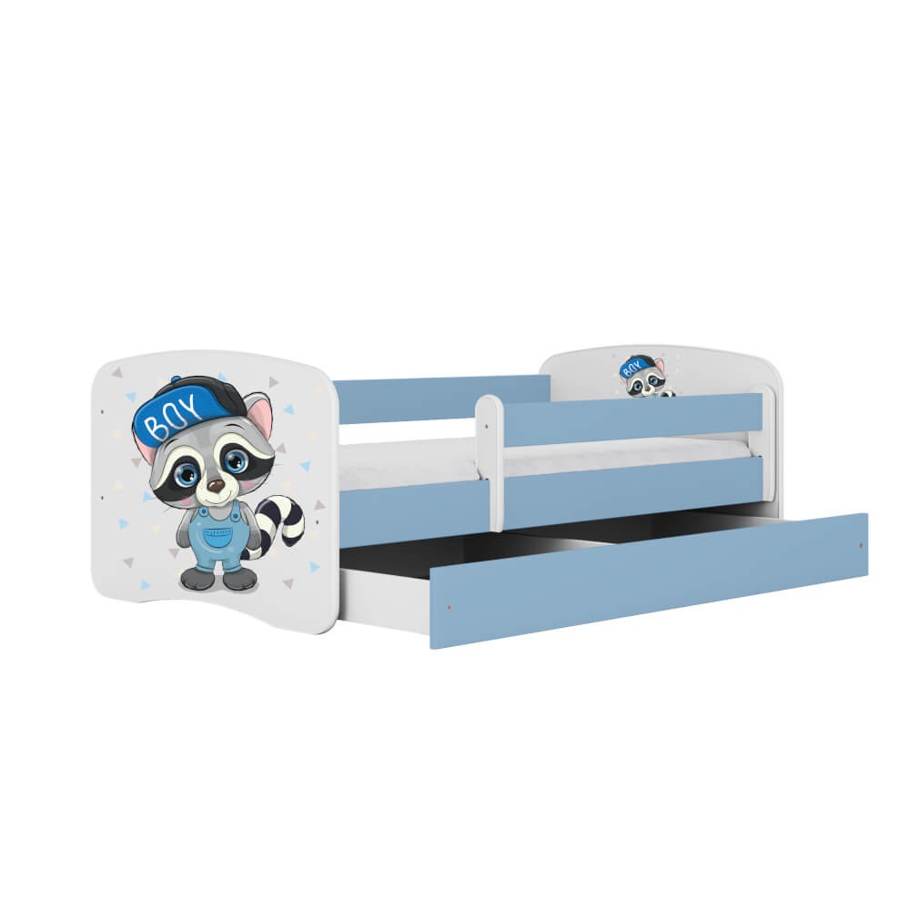 Dodatki w kolorze: niebieskim/łóżko szop
