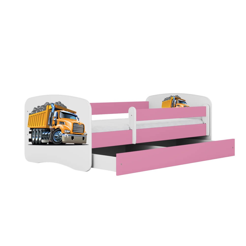 Dodatki w kolorze: różowym/łóżko ciężarówka