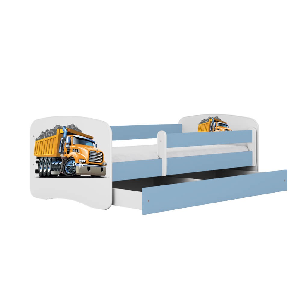 Dodatki w kolorze: niebieskim/łóżko ciężarówka
