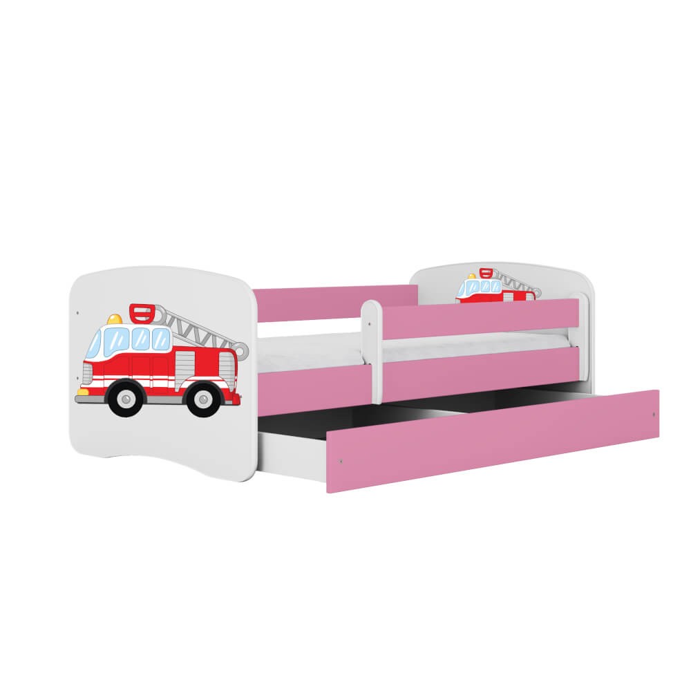 Dodatki w kolorze: różowym/łóżko straż pożarna