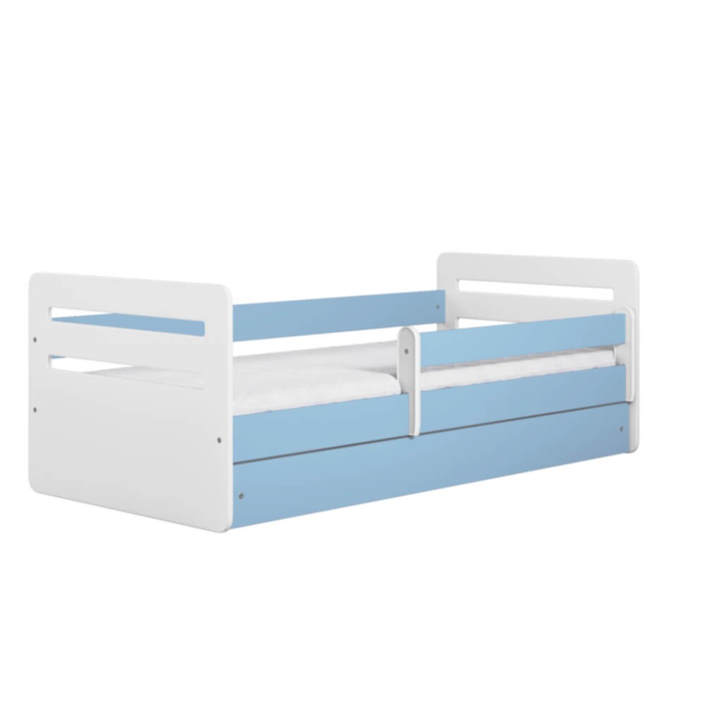 Łóżko Tomi kolor: biały+bok długi niebieski