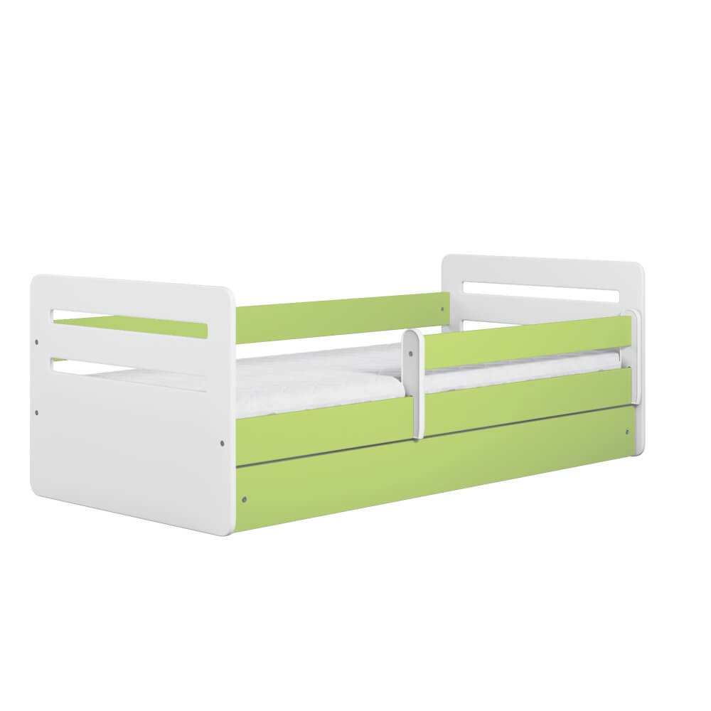 Łóżko Tomi kolor: biały+bok długi zielony